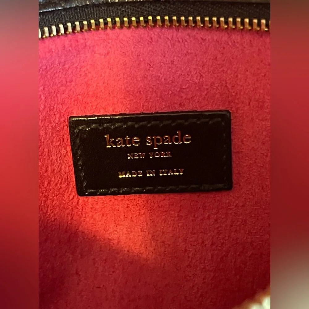Kate Spade Calf Hair Leather Pink Suede Clutch Handbag - Picture 6 of 7